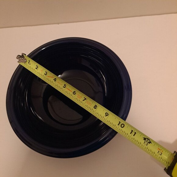 Blue Serving Bowl Bistro Brights Ironstone 10-1/4" - Picture 3 of 8